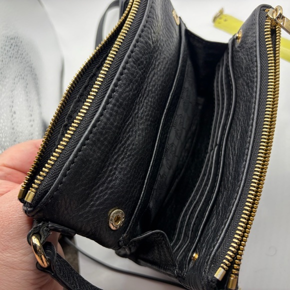 Certified Authentic Black Michael Kors Cross Body Handbag pebble leather - Picture 13 of 16